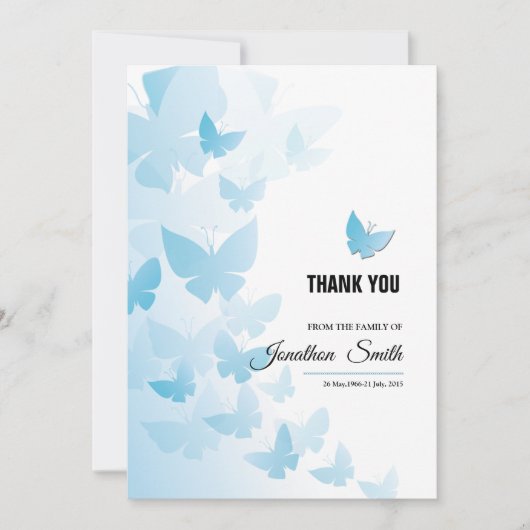 Memorial - Hartelijk dank Kaart (Voorkant)