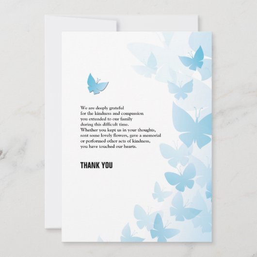Memorial - Hartelijk dank Kaart (Achterkant)