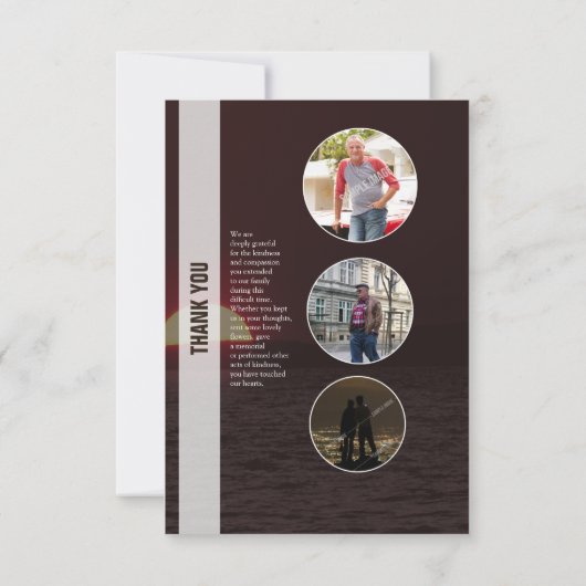 Memorial - Hartelijk dank Kaart (Achterkant)