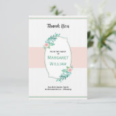 Memorial - Hartelijk dank Kaart (Staand voorkant)