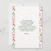 Memorial - Hartelijk dank Kaart (Achterkant)