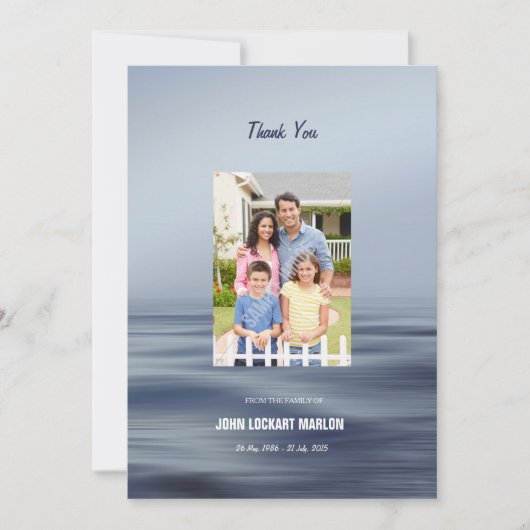 Memorial - Hartelijk dank Kaart (Voorkant)