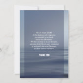 Memorial - Hartelijk dank Kaart (Achterkant)