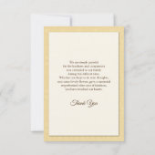 Memorial - Hartelijk dank Kaart (Achterkant)