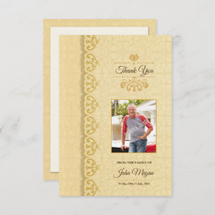 Memorial - Hartelijk dank Kaart