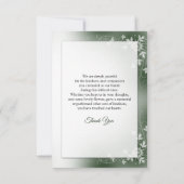 Memorial - Hartelijk dank Kaart (Achterkant)