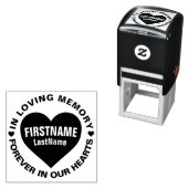 Memorial Heart Voeg de naam Zelfinkend stempel toe (In situ)