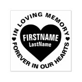 Memorial Heart Voeg de naam Zelfinkend stempel toe (Design)