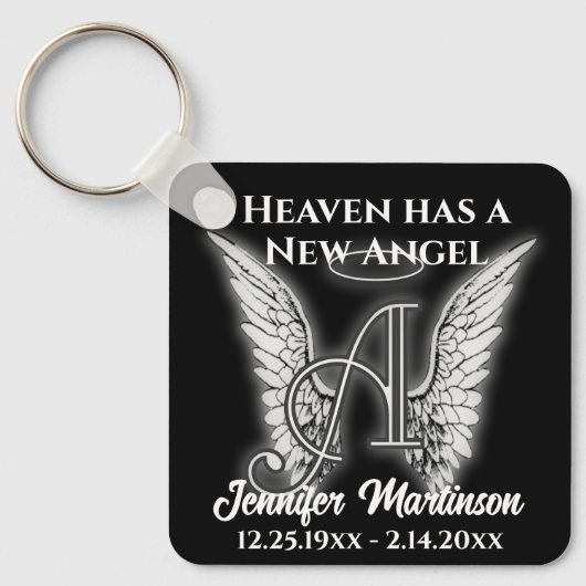 Memorial Heaven heeft een nieuwe engel Sleutelhanger (Voorkant)