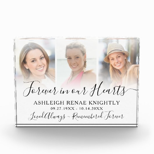 Memorial Herdenking 3 Foto Tribute Keepslag (Voorkant)