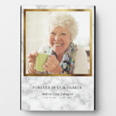 Memorial Herdenking houdt sympathie marmer Fotoplaat (voorkant)