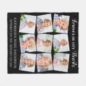 Memorial Herdenking Keepomwille Custom Photo Colla Fleece Deken (Voorkant (Horizontaal))