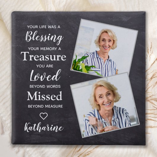 Memorial Herdenking Keepslag Aangepaste foto Vierkante Button 5,1 Cm