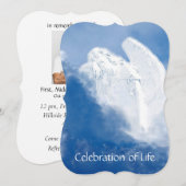 Memorial Herdenking Service Noite Mourning Angel Kaart (Voorkant / Achterkant)