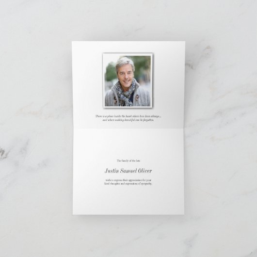 Memorial herfst sympathie begrafenis dank u kaart (Binnen)