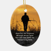 Memorial Hunter Hunting Stalking Game Keramisch Ornament (Achterkant)