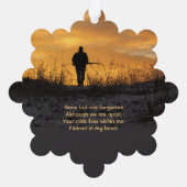 Memorial  Hunter Hunting Stalking Game  Ornament Kaart (Achterkant)