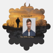 Memorial  Hunter Hunting Stalking Game  Ornament Kaart (Voorkant)