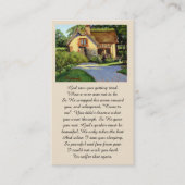 Memorial I Saw You Getting Tired... Prayer Card Visitekaartje (Voorkant)