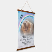 Memorial in de Dog Rainbow Bridge Hangend Wandkleed (Gebogen)