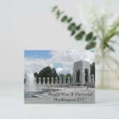 Memorial in de Tweede Wereldoorlog Briefkaart (Staand voorkant)