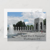 Memorial in de Tweede Wereldoorlog Briefkaart (Voorkant / Achterkant)