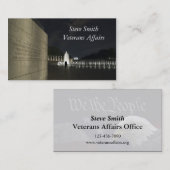 Memorial in de Tweede Wereldoorlog Visitekaartje (Voorkant / Achterkant)