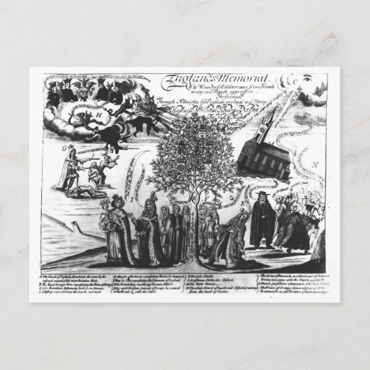 Memorial in Engeland Briefkaart (Voorkant)
