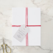 Memorial in het liefhebben van geheugen Modern Sim Cadeaulabel (Met Touw)