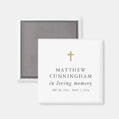 Memorial in het liefhebben van geheugen Modern Sim Magneet (Voorkant / Achterkant)