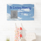 Memorial in het liefhebben van Memory Blue Sky Ban Spandoek (Insitu)