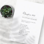 Memorial in het thema van het hoofdstuk over het g bedankkaart