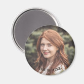 Memorial in liefdevolle herinnering Klassieke Eleg Magneet (Voorkant / Achterkant)