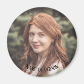 Memorial in liefdevolle herinnering Klassieke Eleg Magneet (Voorkant)