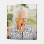 Memorial in liefdevolle herinnering Moderne elegan Keramisch Ornament (Links)
