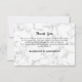 Memorial in Loating Memory 3 Foto Funeral Sympathi Bedankkaart (Achterkant)