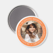 Memorial in Loating Memory Classic Custom Photo Magneet (Voorkant / Achterkant)