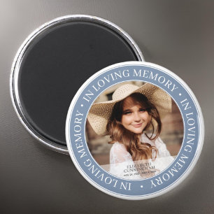 Memorial in Loating Memory Classic Custom Photo Magneet