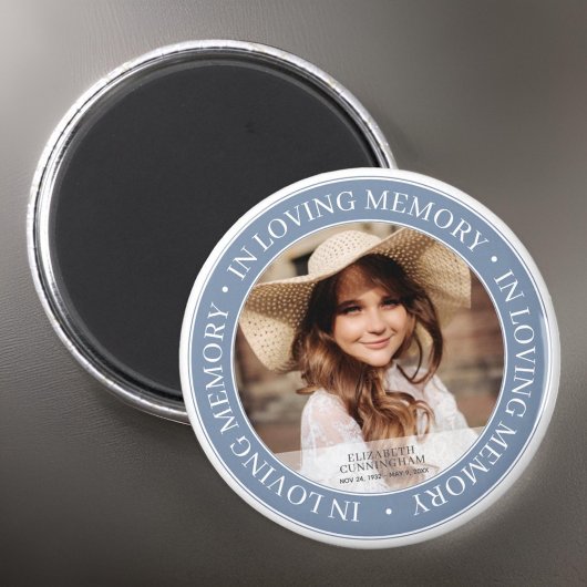 Memorial in Loating Memory Classic Custom Photo Magneet