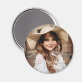 Memorial in Loating Memory Classic Elegant Photo Magneet (Voorkant / Achterkant)