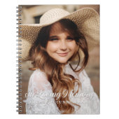 Memorial in Loating Memory Classic Elegant Photo Notitieboek (Voorkant)