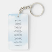 Memorial in Loating Memory Clouds Modern Photo Sleutelhanger (achterkant)