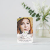 Memorial in Loating Memory Clouds Modern Photo Visitekaartje (Staand voorkant)