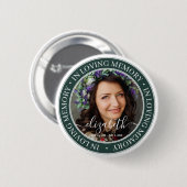 Memorial in Loating Memory Elegant Classic Photo Ronde Button 5,7 Cm (Voorkant /achterkant)