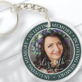 Memorial in Loating Memory Elegant Classic Photo Sleutelhanger