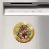 Memorial in LOMORY Foto Name Dates Gold Magneet (Insitu (Vaatwasser))