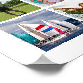 Memorial IN LOVING MEMORY 55 Photo Collage White Poster (Hoek)