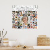 Memorial IN LOVING MEMORY 59 Photo Collage Poster (Keuken)