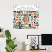 Memorial IN LOVING MEMORY 59 Photo Collage Poster (Thuiskantoor)