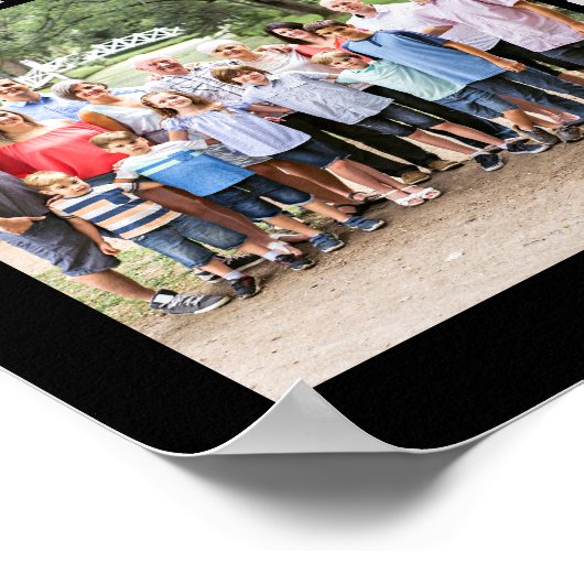 Memorial IN LOVING MEMORY 61 Photo Collage Black Poster (Hoek)